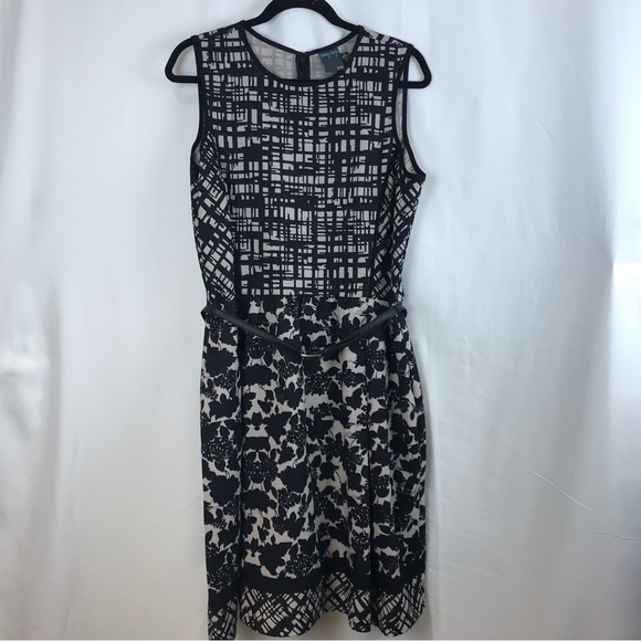Gabby Skye Tan/Black Mixed Print Dress - Picture 11 of 16